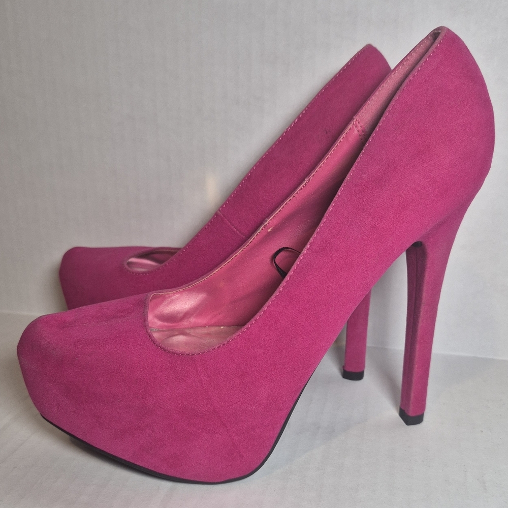 Body Central Stiletto Pumps (indaclub🫰🏾) Hot Pink 7M - Picture 2 of 6